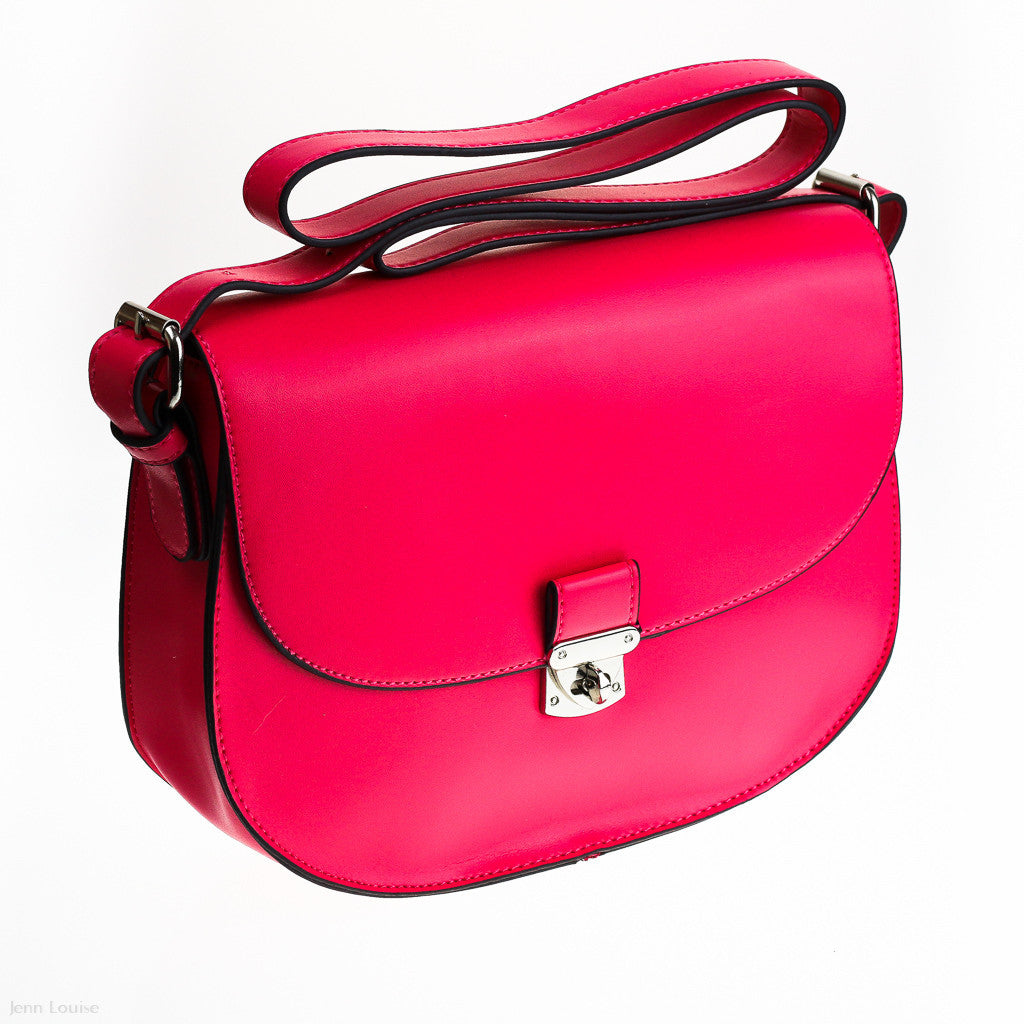 Hillary Cross Body Bag (Fuschia)
