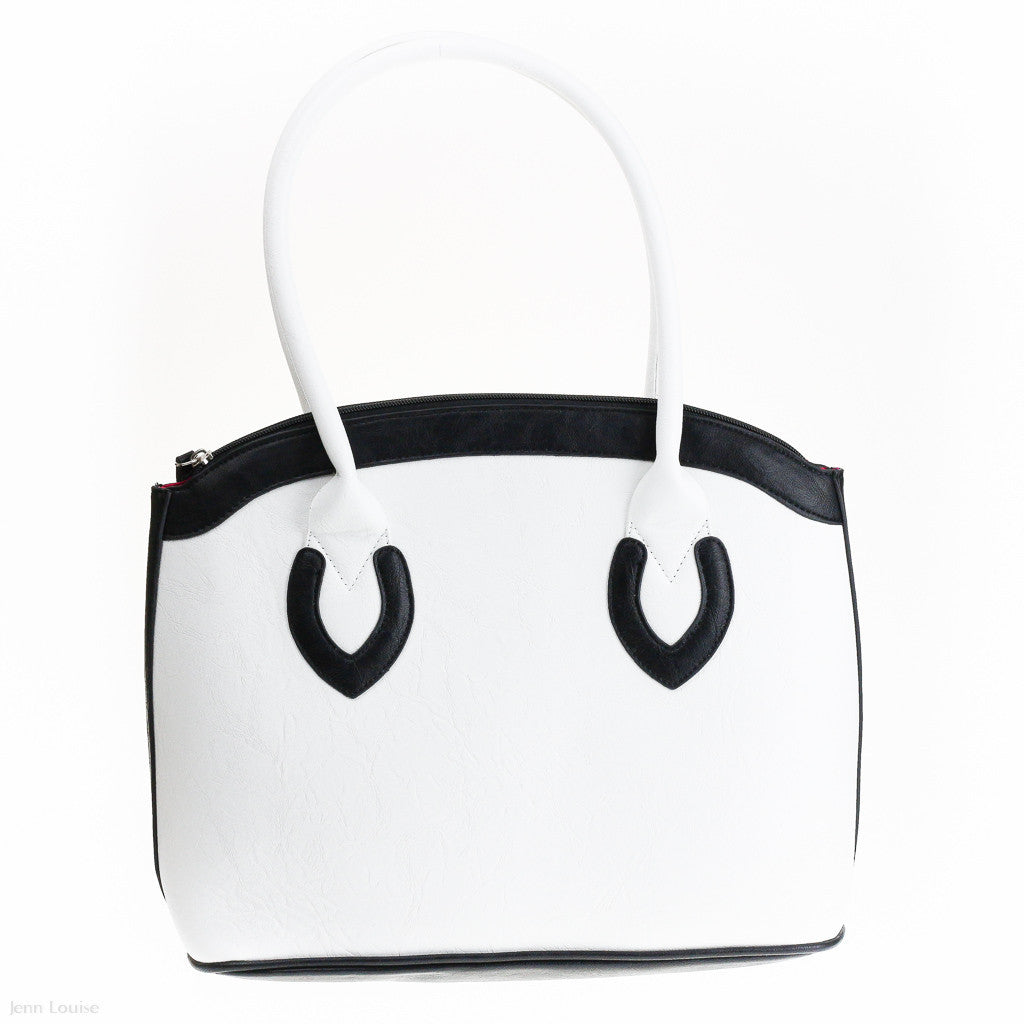 Michelle Handbag (White/Black)