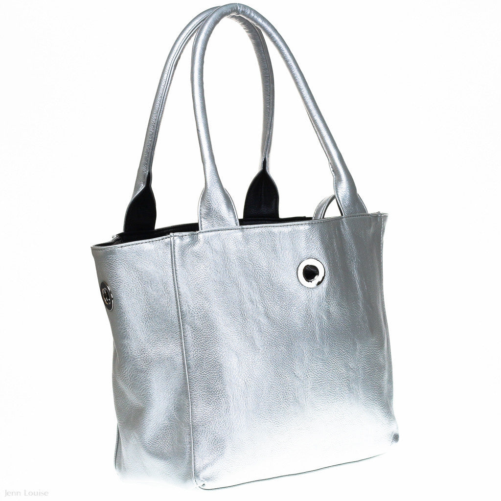 Lola Handbag (Silver/Black)