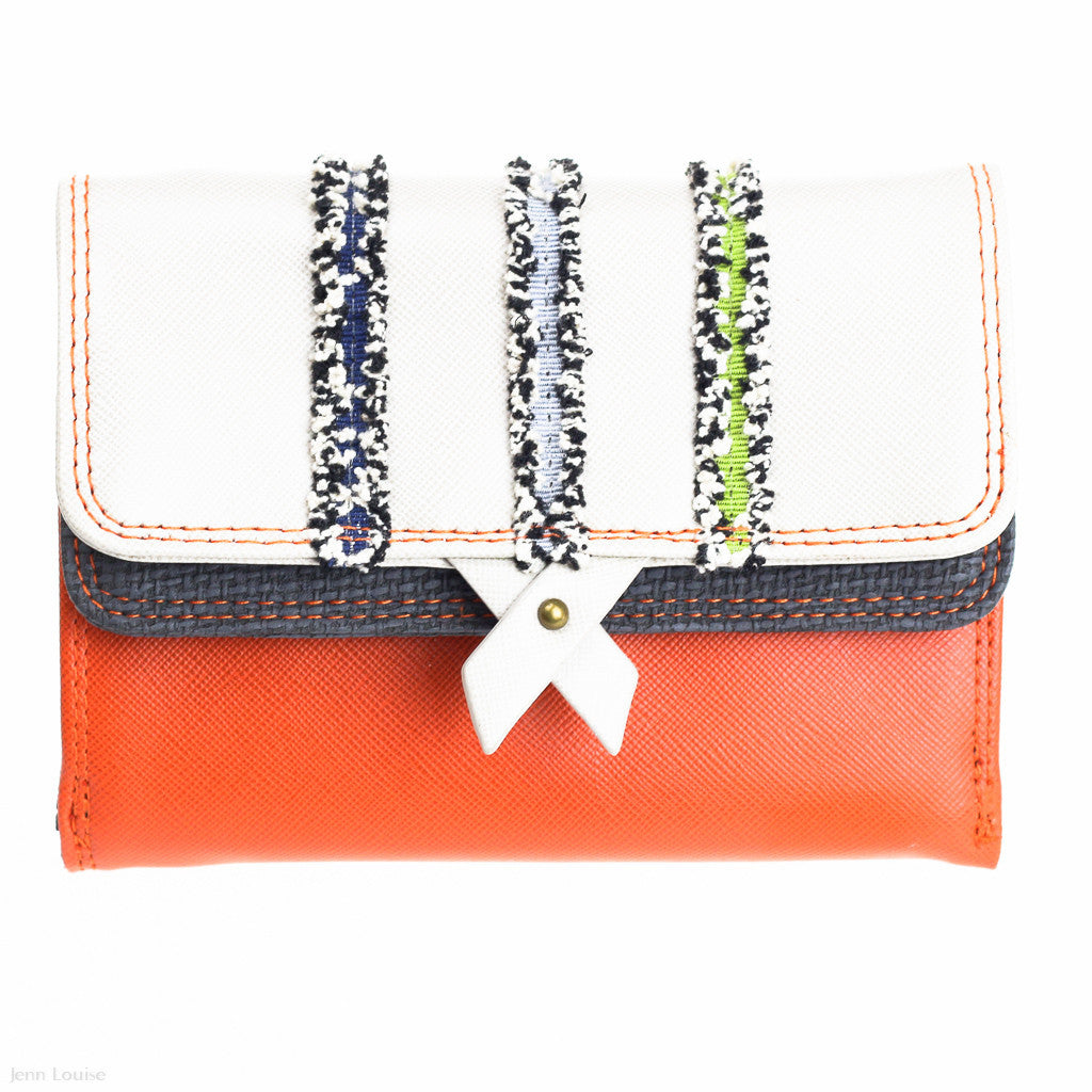 Ginger Wallet (Orange/Cream)