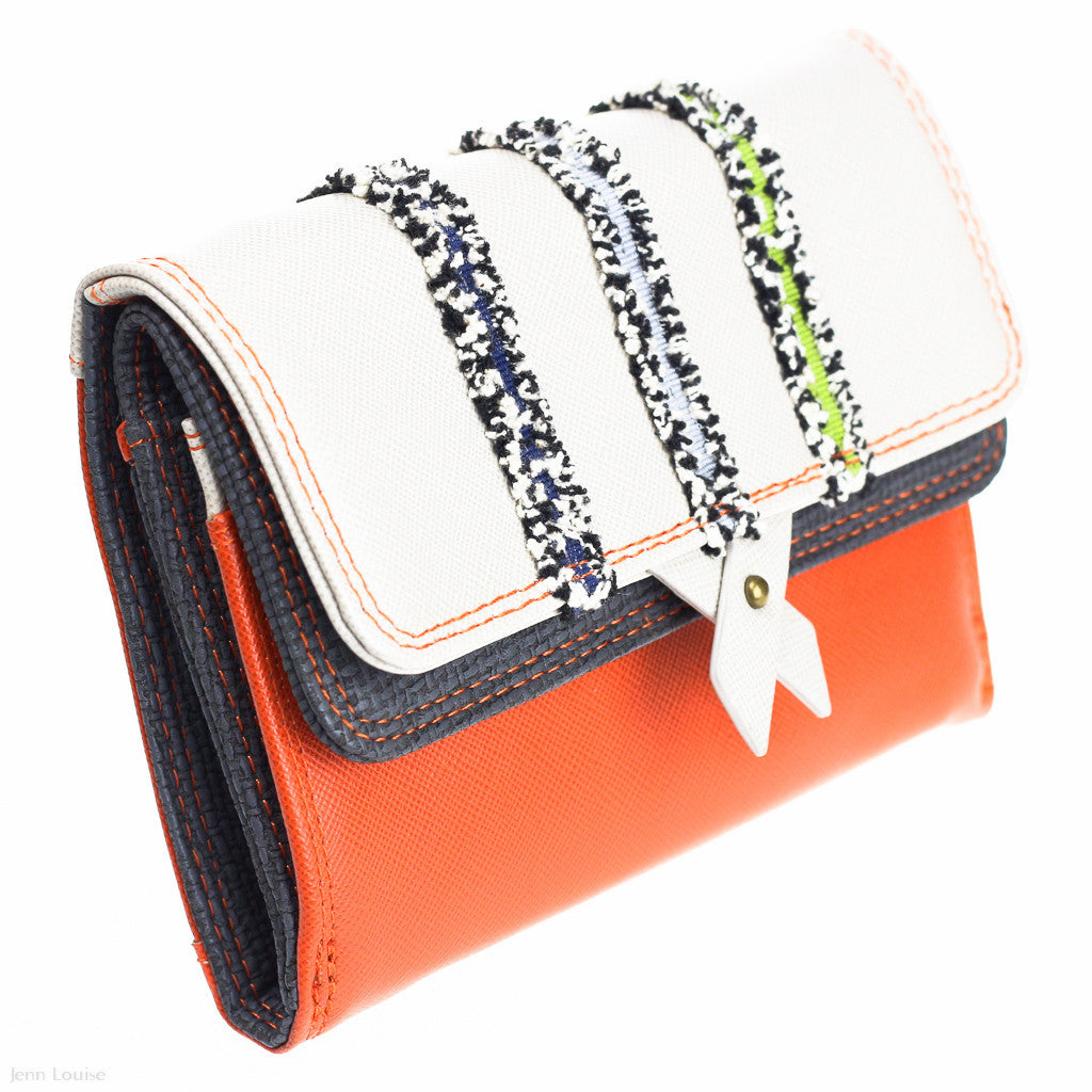 Ginger Wallet (Orange/Cream)