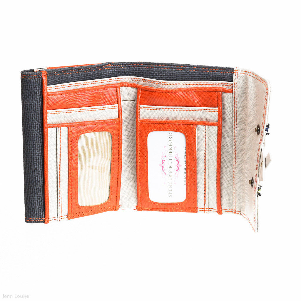 Ginger Wallet (Orange/Cream)