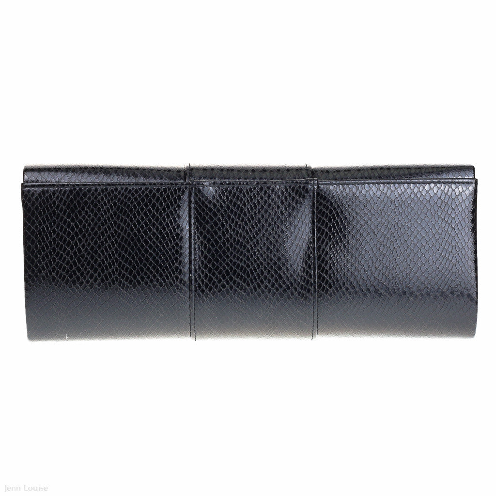 Mock Snake Clutch (Black)