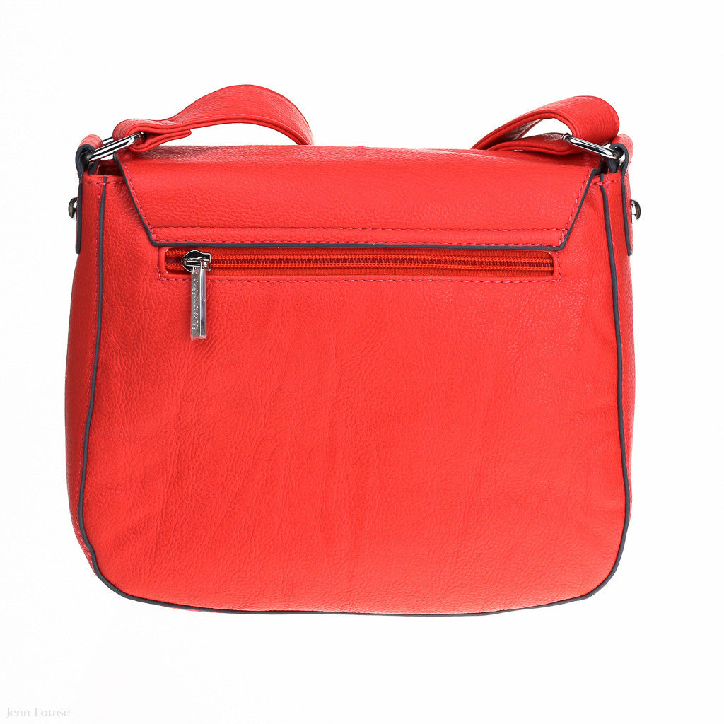 Embossed Satchel (Coral)