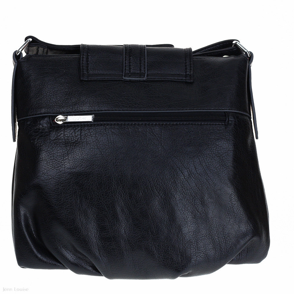 Gathered Hobo Bag (Black)