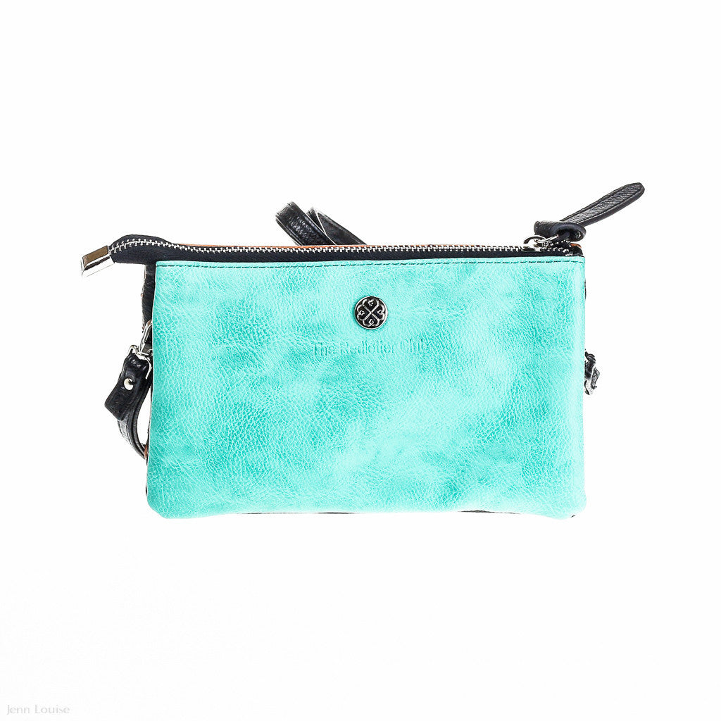 Madison Cross Body Bag (Red/Aqua)