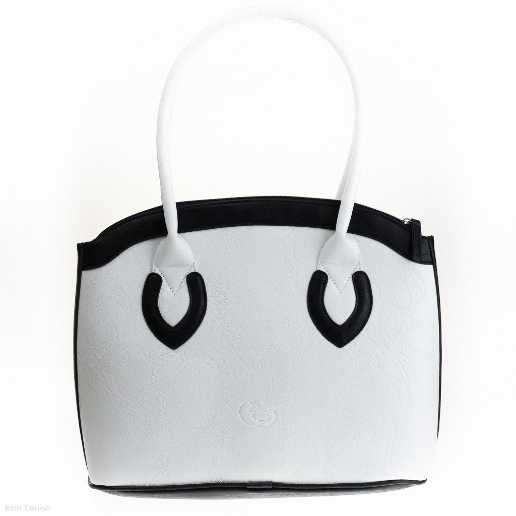 Michelle Handbag (White/Black)