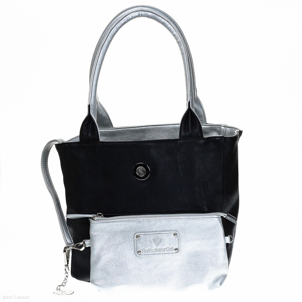 Lola Handbag (Silver/Black)