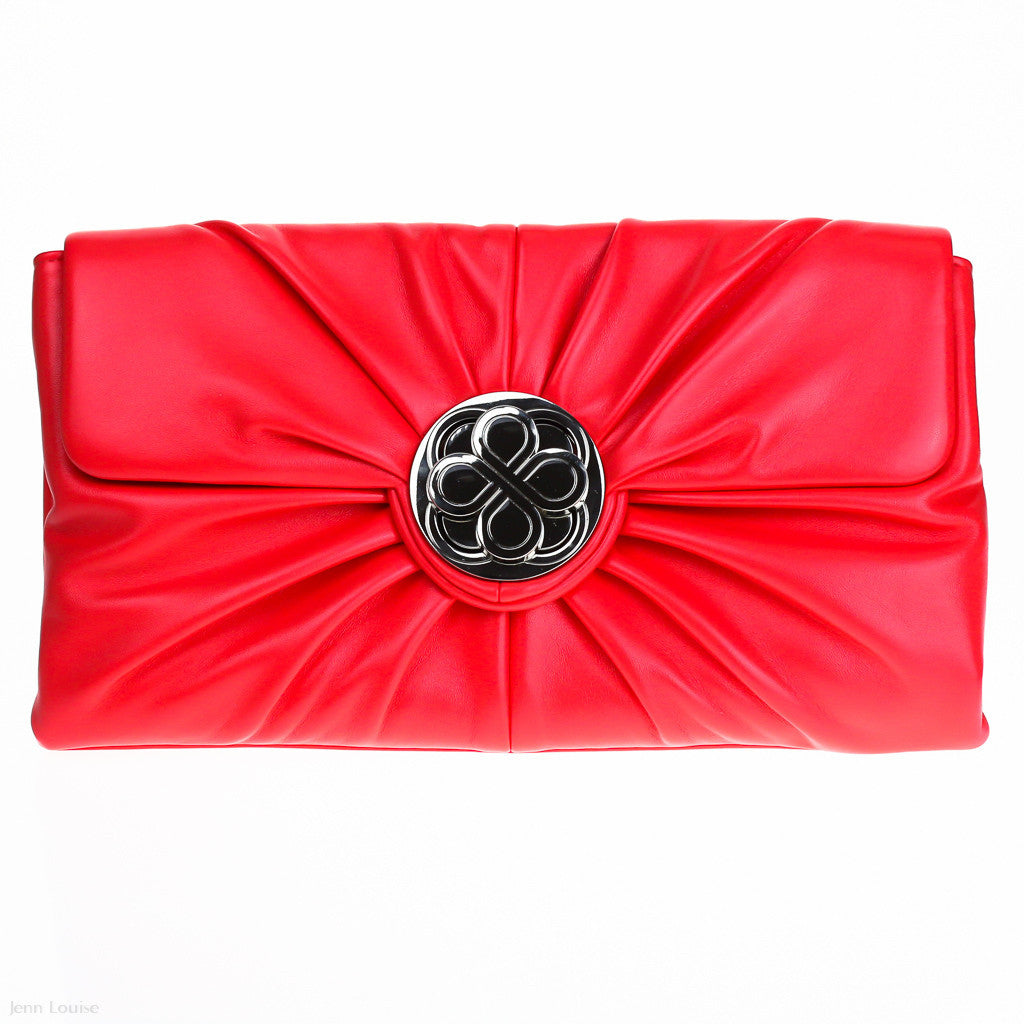 Gathered Clutch (Coral)
