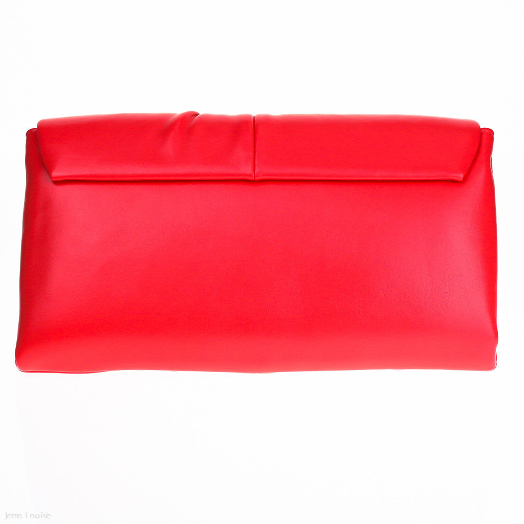 Gathered Clutch (Coral)