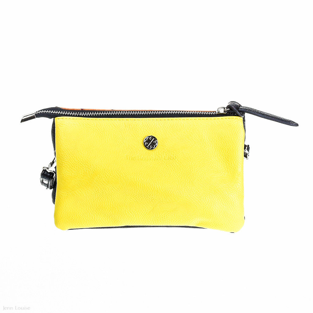 Madison Cross Body Bag (Black/Yellow)